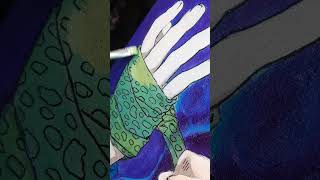 Nanami 💙 холст акрил art drawing process anime animeart funart painting [upl. by Eberhart]