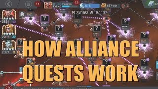 Marvel Contest of Champions  How to Play Alliance Quests [upl. by Martguerita878]