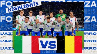 Highlights ItaliaBelgio 22  Nations League 202425 [upl. by Hailed987]