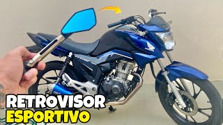 TITAN 160 2024 COM RETROVISOR ESPORTIVO  VEJA COMO FICOU [upl. by Ivatts]