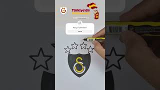 Kolay Galatasaray Amblemi Çizim Ve Boyama galatasaray cimbom gs futbol beşiktaş fenerbahçe [upl. by Cichocki]