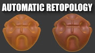 How to automatically retopologize into quads for free Instant Meshes [upl. by Zurkow598]