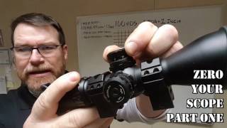 How to Zero a Rifle Scope Beginners Guide Part OneClassroom Phase [upl. by Fortuna]