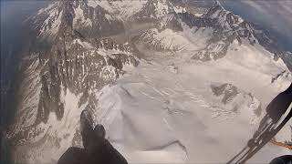 Atterrissage sur le Mont BLANC en parapente JUIN 2019 EUPHORIE GENERALE [upl. by Akeret627]