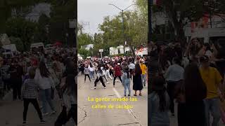 Invasión de personas para bailar payaso de rodeo como festejo En zacapu Michoacán SUSCRÍBETE [upl. by Aihsenet304]