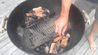 How to hot smoke salmon with a weber kettle bbq [upl. by Gault922]