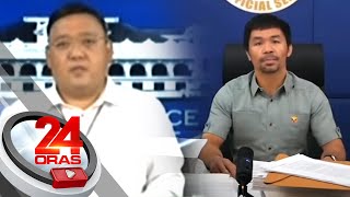 Roque on Pacquiao’s corruption allegations Kala ko atom bomb watusi pala  24 Oras [upl. by Netsew]