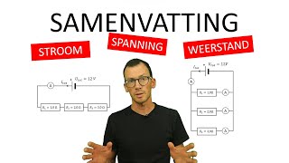 natuurkunde uitgelegd STROOM SPANNING EN WEERSTAND BIJ SERIE EN PARALLEL [upl. by Ilat]