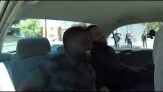 Conan OBrien Ice Cube amp Kevin Hart test driving with student [upl. by Leaw]