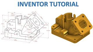 Inventor Tutorial 288  3D Model Design Basic Beginners [upl. by Stargell]