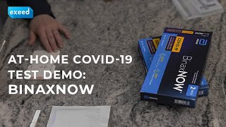 AtHome COVID19 Test Demo BinaxNOW [upl. by Cohen364]