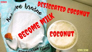 How to make coconut milk using desiccated coconut ginn icah [upl. by Greyson441]