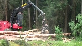 Valmet Harvester im Einsatz Woodharvesting Modern Logging [upl. by Ahsinawt]