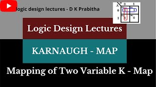 karnaugh Map K Map Part  1Mapping SOP expression Example logic design lectures  D K Prabitha [upl. by Kimberli]