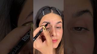 😳Easiest bushy brow tutorial 😍✅ brows eyebrows bushybrows makeup eyebrowtutorial eyebrowtips [upl. by Derf953]