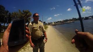 1st Police Interaction at Sandsprit Park while Open Carrying Stuart Florida [upl. by Doolittle585]