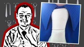 How to Tie a Four in Hand Knot  Ultra Fast Edition [upl. by Nylear]