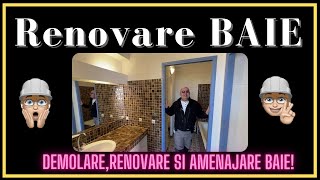 Amenajare completa baie O nouă serie cu demolarea renovarea si amenajarea unei bai [upl. by Deck]