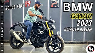 BMW G310R 2023  Detailed Review  King of 300cc Segment  Gearhead Official [upl. by Euqenimod371]