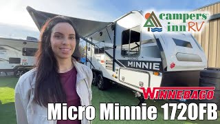 Winnebago Industries TowablesMicro Minnie1720FB  by Campers Inn RV – The RVer’s Trusted Resource [upl. by Ddene540]