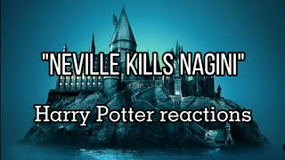 Neville kills Nagini  Harry Potter Reactions [upl. by Onitsoga305]