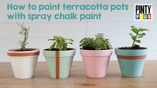 How to paint flower pots with chalk paint  DIYGarden [upl. by Nawrocki]