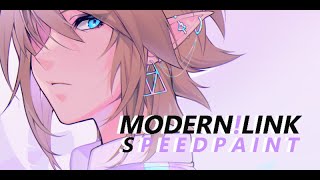 LINK  MODERN AU  ❥ speedpaint [upl. by Hultin]