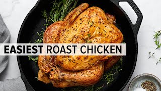 ROAST CHICKEN  a super easy whole roast chicken recipe the easiest [upl. by Adele]