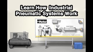 How a Industrial Pneumatic Systems Works And The Five Most Common Elements Used [upl. by Atteloc]