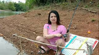 strike tipis tipis ikan putih 🔴 Lady angler 🔴 mancing mania 🔴Fishing mania 🔴 [upl. by Ahon]