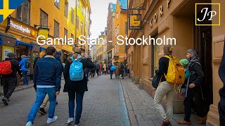 Gamla Stan Stockholm  Walking Tour [upl. by Kubis]