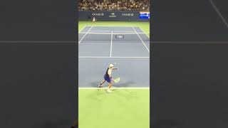 Alejandro Davidovich Fokina saves one match point against Rinky Hijikata usopen tennis atp [upl. by Naesed]