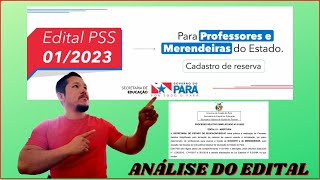 URGENTE DIVULGADO EDITAL DO PSS 2023 DA SEDUC PA  VAGAS PARA PROFESSORES E MERENDEIRAS [upl. by Obbard842]