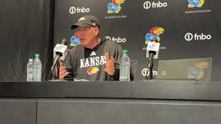 Lance Leipold quotextremely disappointedquot following Kansas loss against UNLV [upl. by Dat846]