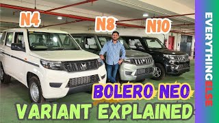 Bolero Neo Variant Explained  N4 VS N8 VS N10  Most Value for money [upl. by Ashia]