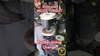 HOW❓️ TO ‼️CHANGE RUBBER LINING TYROLIT ⚙️💯WCU17 WIRE SAW DRIVE UNIT [upl. by Etnoj]