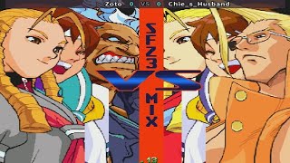 Street Fighter Alpha 3 Mix  Zoto vs ChiesHusband [upl. by Luelle]