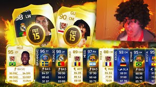 GREATEST FIFA 15 PACKS IN HISTORY [upl. by Tennies]