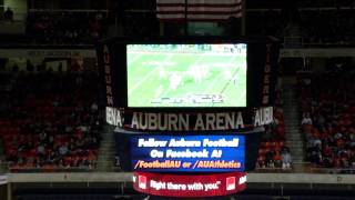 AU football fans watching BCS title game in Auburn Arena Part 2 [upl. by Haelat]