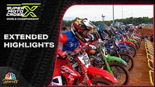 SuperMotocross Playoffs EXTENDED HIGHLIGHTS Round 1 at Charlotte  9923  Motorsports on NBC [upl. by Hiett]