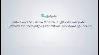 Variants of uncertain significance from Multiple Angles  Science in 60  Ambry Genetics [upl. by Grace361]