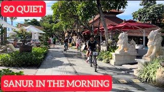 SANUR BEACH BALI IN THE MORNINGWALKING TOUR [upl. by Vin]