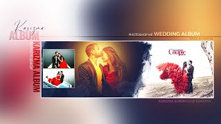 Karizma album in photoshop  Wedding album 2024  Karizma Album Design [upl. by Alitta]