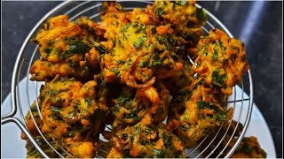 पालक के पकोड़े कुरकुरे ओर टेस्टी  भजिया बनाने का परफेक्ट नया तरीका Pakode Recipe Hindi Ghar ka Swad [upl. by Carline]