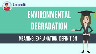 What Is ENVIRONMENTAL DEGRADATION ENVIRONMENTAL DEGRADATION Definition amp Meaning [upl. by Fredericka250]