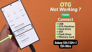 Galaxy S24 UltraPlus OTG Not Recognized  Fixed By Enable USB Debugging on Samsung [upl. by Jerrold914]