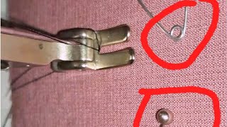 Idea 💡 safety pin sewing hacks [upl. by Ibok643]