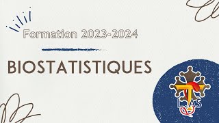 Formation LAS 20232024  Biostatistiques [upl. by Anagnos]