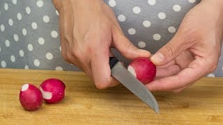 Ensalada de pepino y rábano con una salsa ligera y cremosa de yogur  GustosoTV [upl. by Klug964]