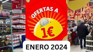 Todo a 1 Euro ALCAMPO Enero 2024 Ofertas de 1 Euro  January 2024 [upl. by Herv]